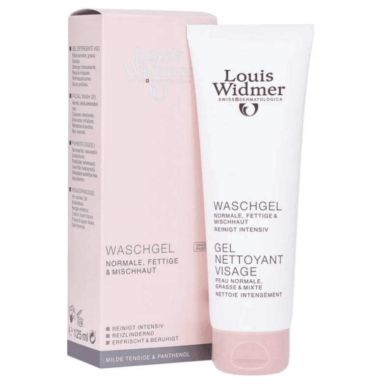 Louis Widmer Facial Wash Gel Unscented 125ml