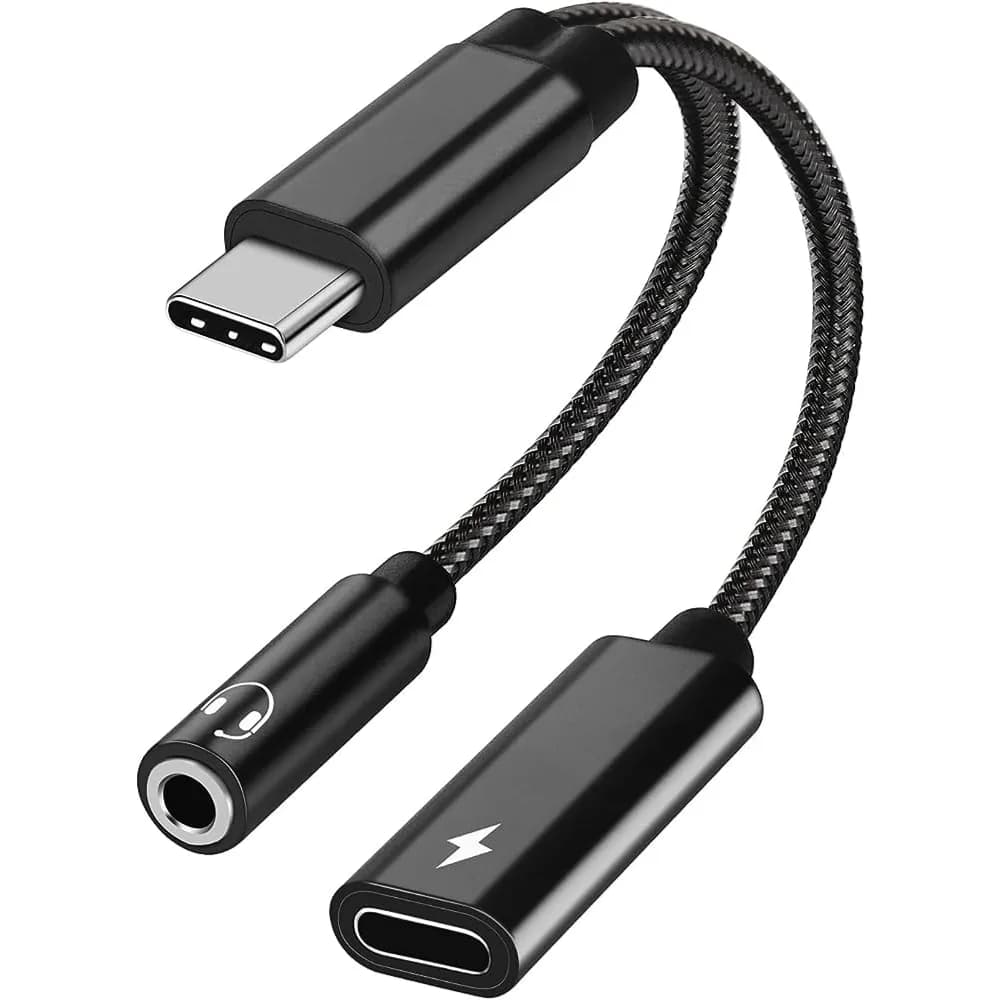 2 IN 1 USB-C TO 3.5MM STERIO AUDIO ADAPTER