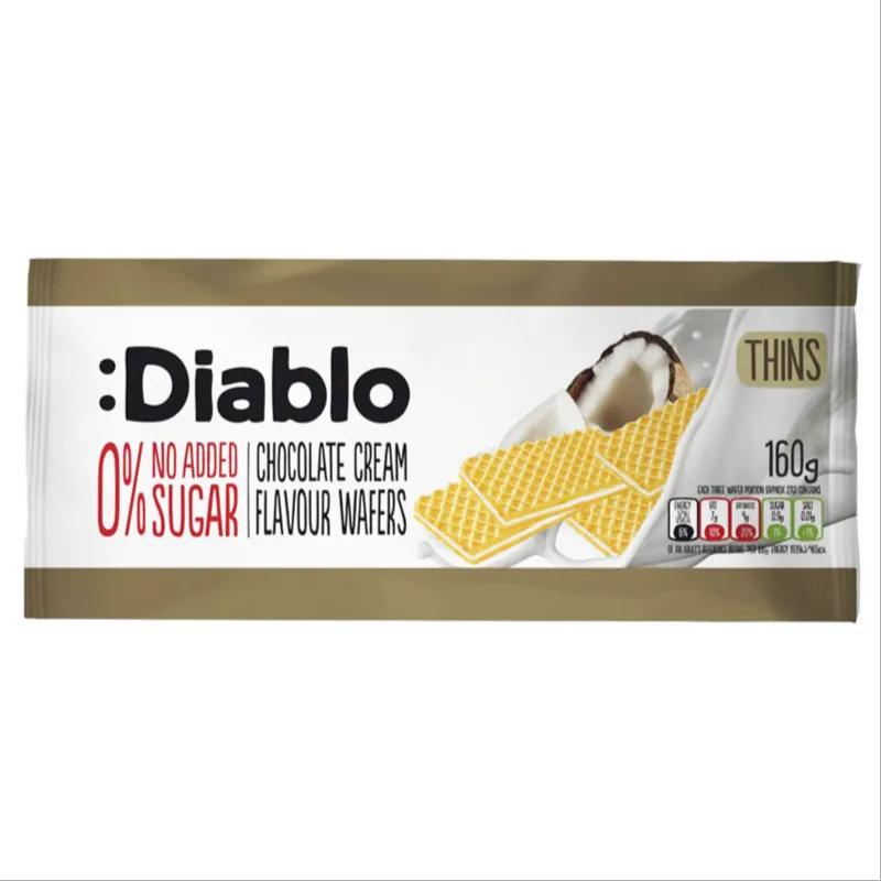 Diablo Wafers Coconut Flavour 0% Sugars Added 160G