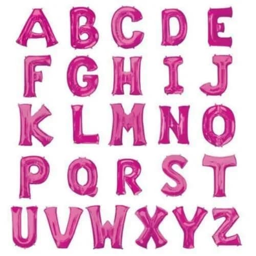 40inch Foil Letter Pink With Helium