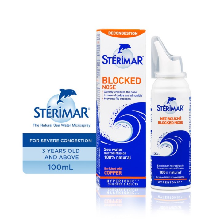 Sterimar Hypertonic Sea Water Spray For Children & Adults 100Ml