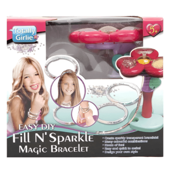 Totally Girlie - Easy Diy Fill N Sparkle Magic Bracelet DIY Crafts Kit (MSTG25)