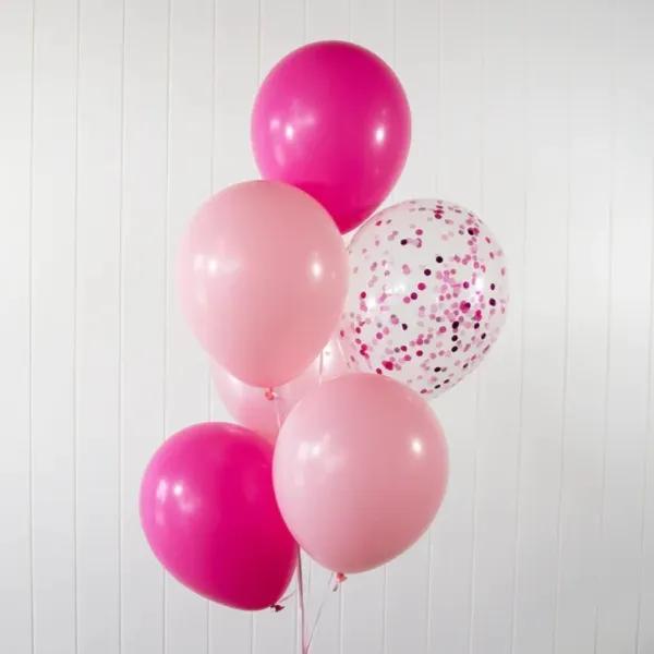 Pink Helium Filled Balloons - 10