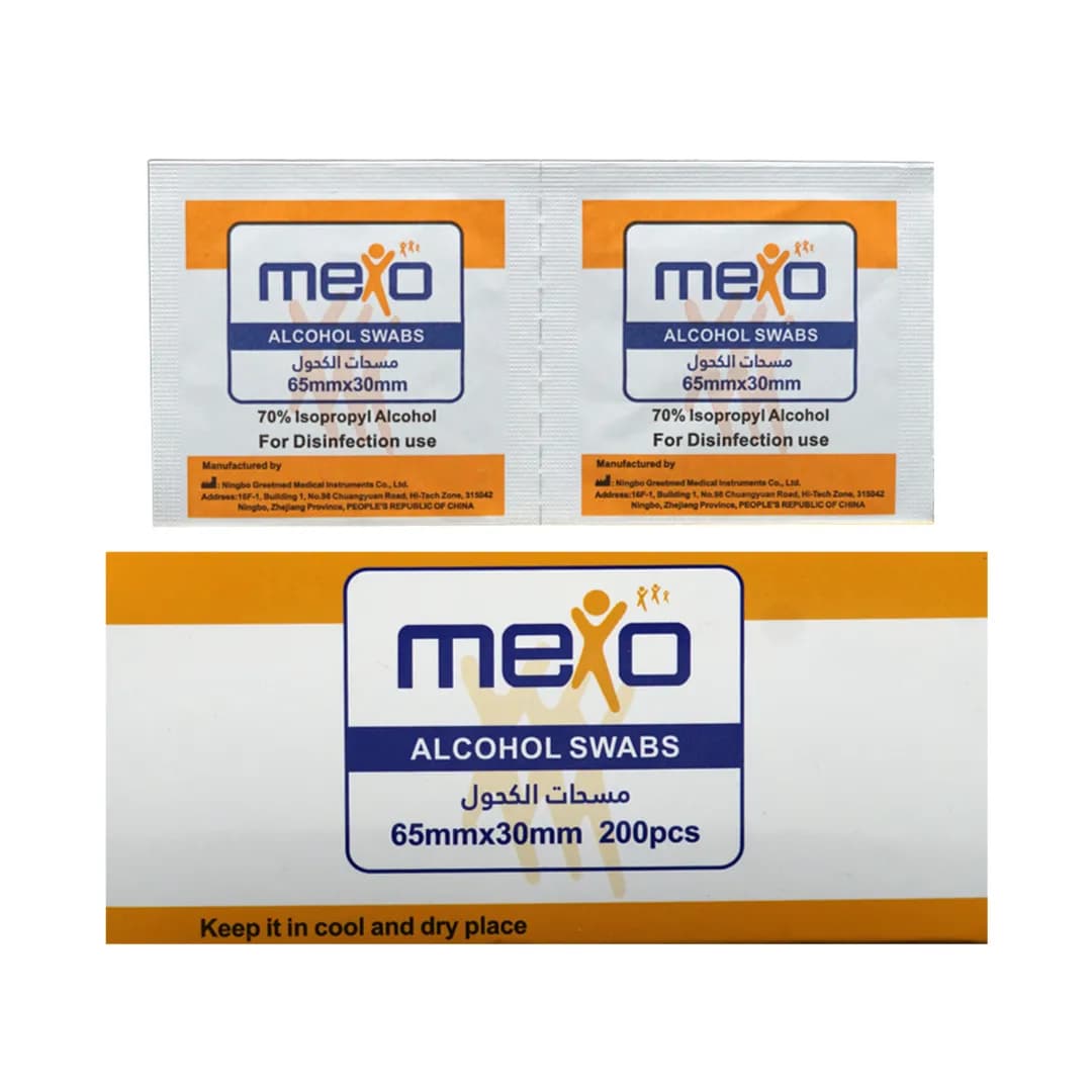 Mexo Alcohol Swabs 200 Pieces