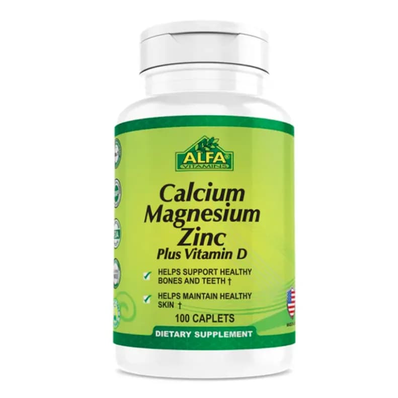 Alfa Vitamins Calcium Magnesium Zinc + Vitamin D 100's