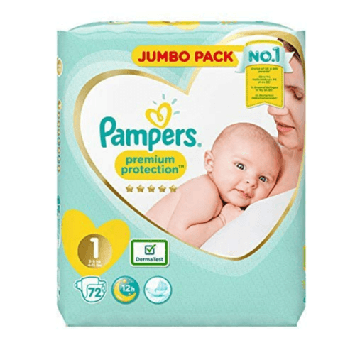 Pampers Premium Protection Size One 72 Diapers