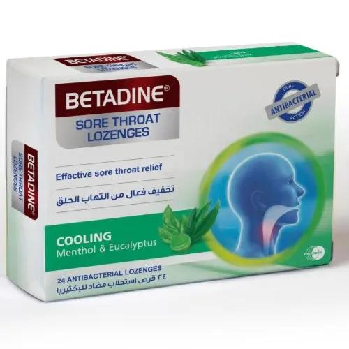 Betadine Lozenges Menthol&eucalyptus 24's