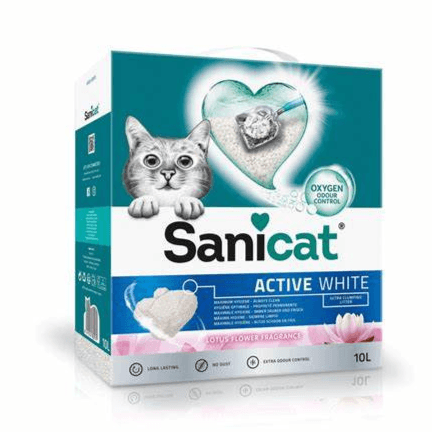 Sanicat Active White Lotus Flower Cat Litter 6l