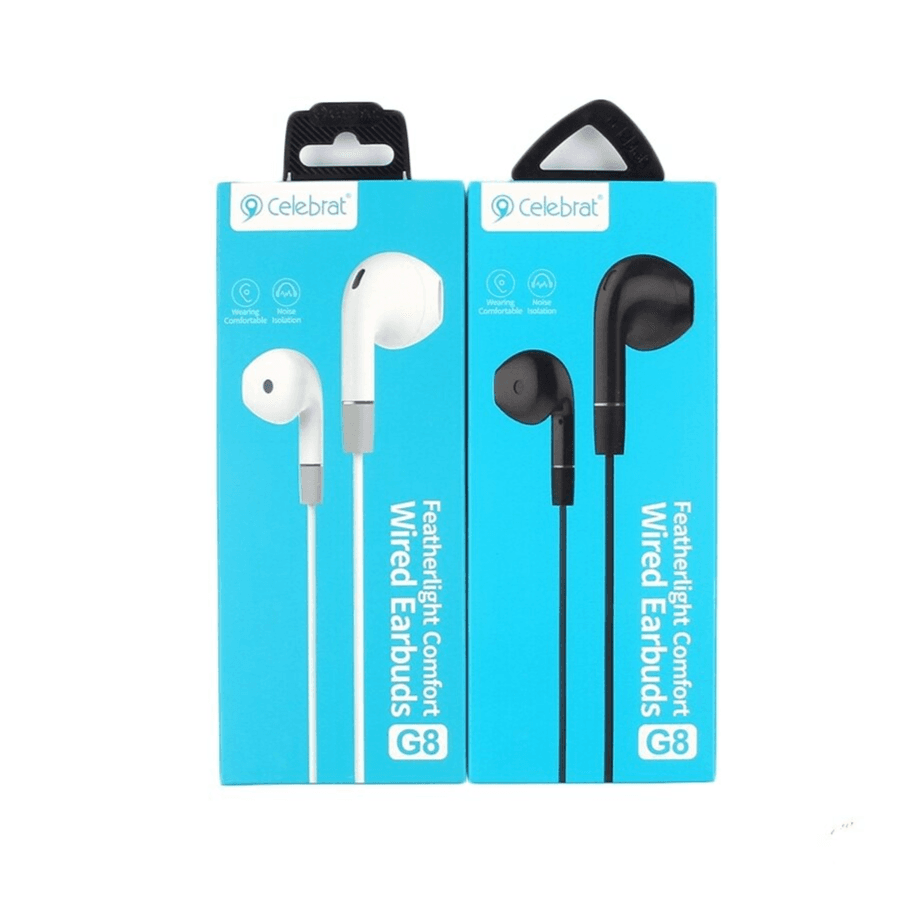 Celebrat G8 Wired Bass Stereo Earphone 