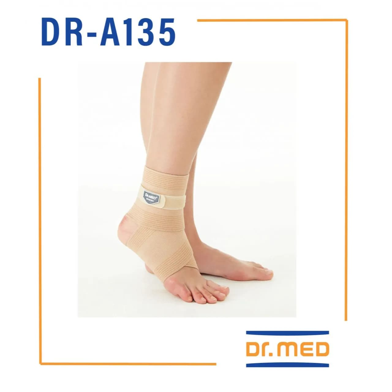 Dr.med Dr-a135 Elastic Ankle Wrap (Winding Type) One Size