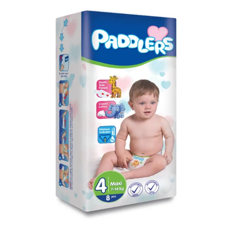 Paddlers Midi Baby Diapers Size 4 (8-19kgs) 8 Per Pack