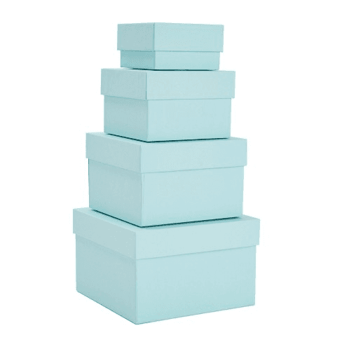 Small 4 Pieces Turquoise Gift Box Read Description For Size