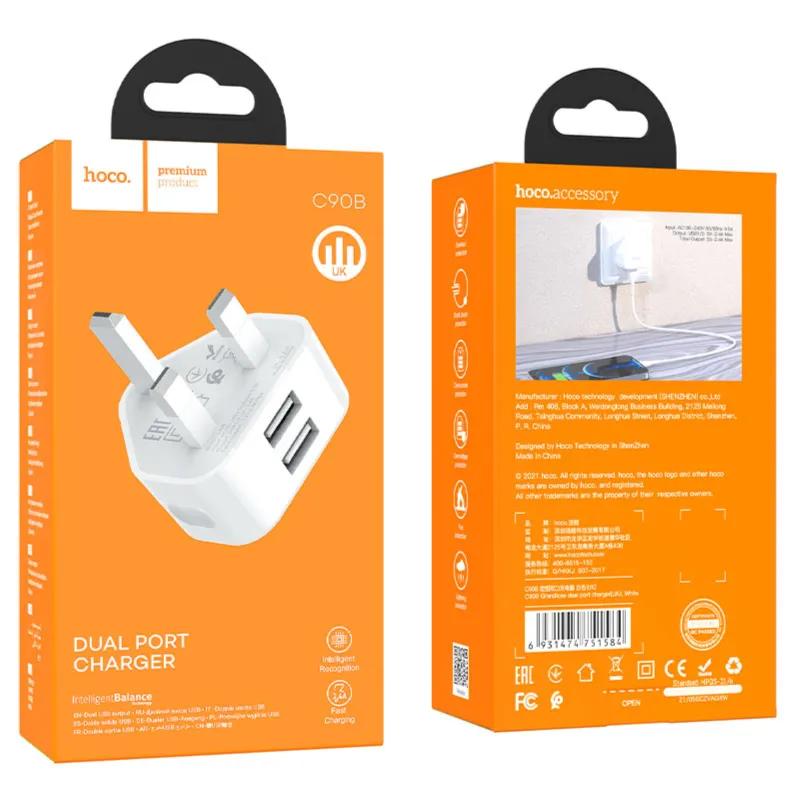 Hoco Dual Port Home  Adapter