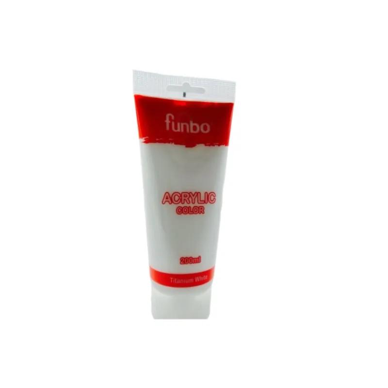 Funbo Acrylic Titanium White Colour 200ml - 4344