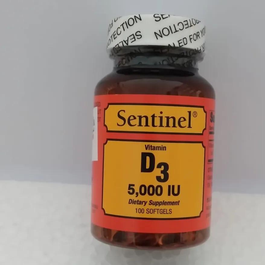 Sentinel Vitamin D3 5000 Iu 100 Softgels