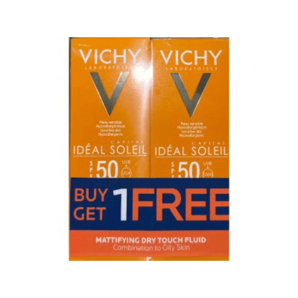 Vichy Sun SPF 50+ Dry Touch Fluid 1+1 Offer Pack