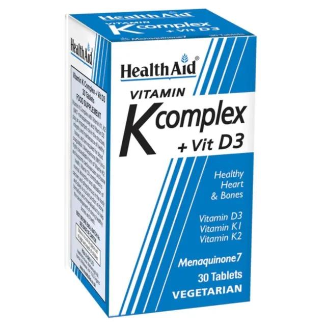 Health Aid Vitamin K Complex +Vit D3 Tablets 30's