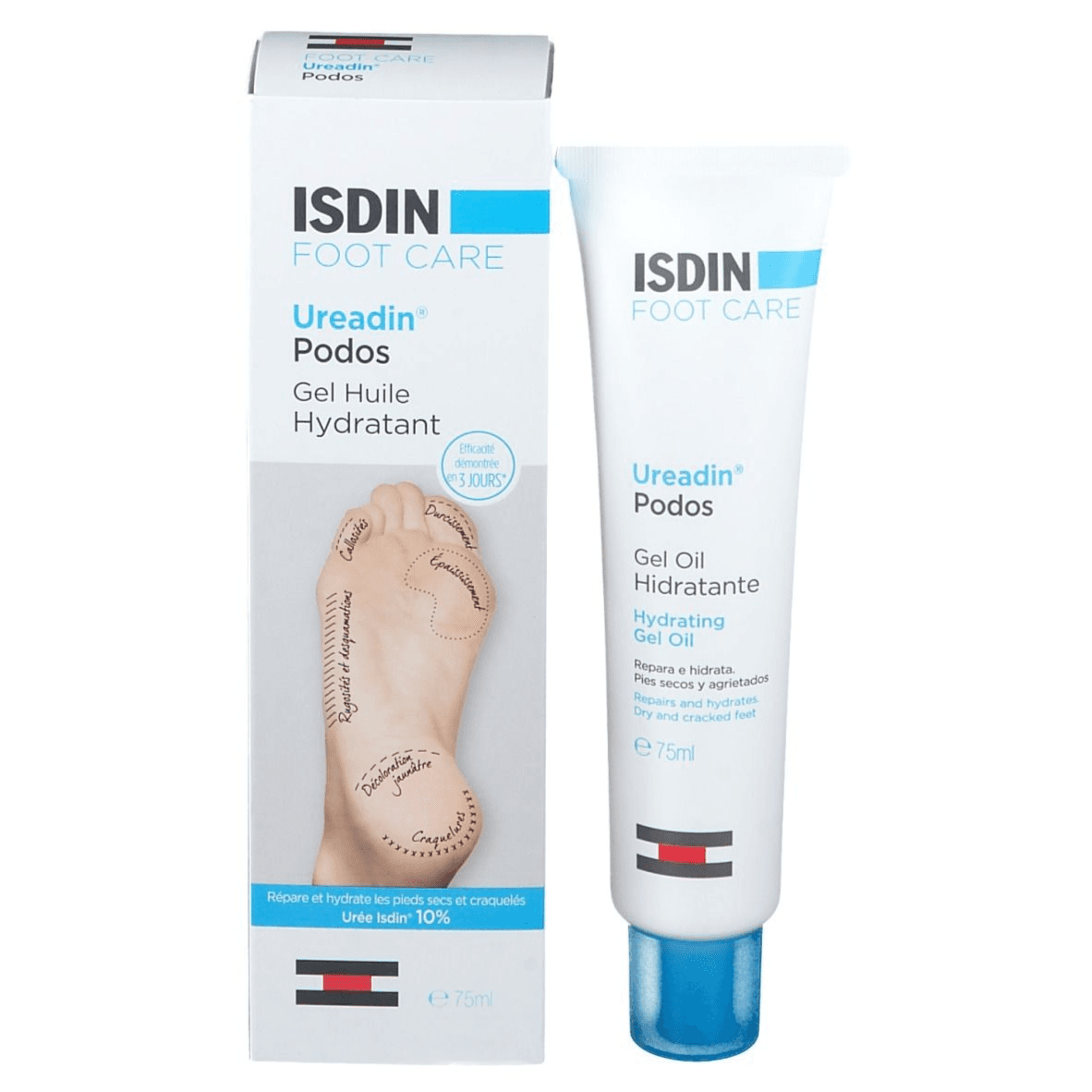 Isdin Ureadin Foot Care Hydrating Gel Oil 75Ml