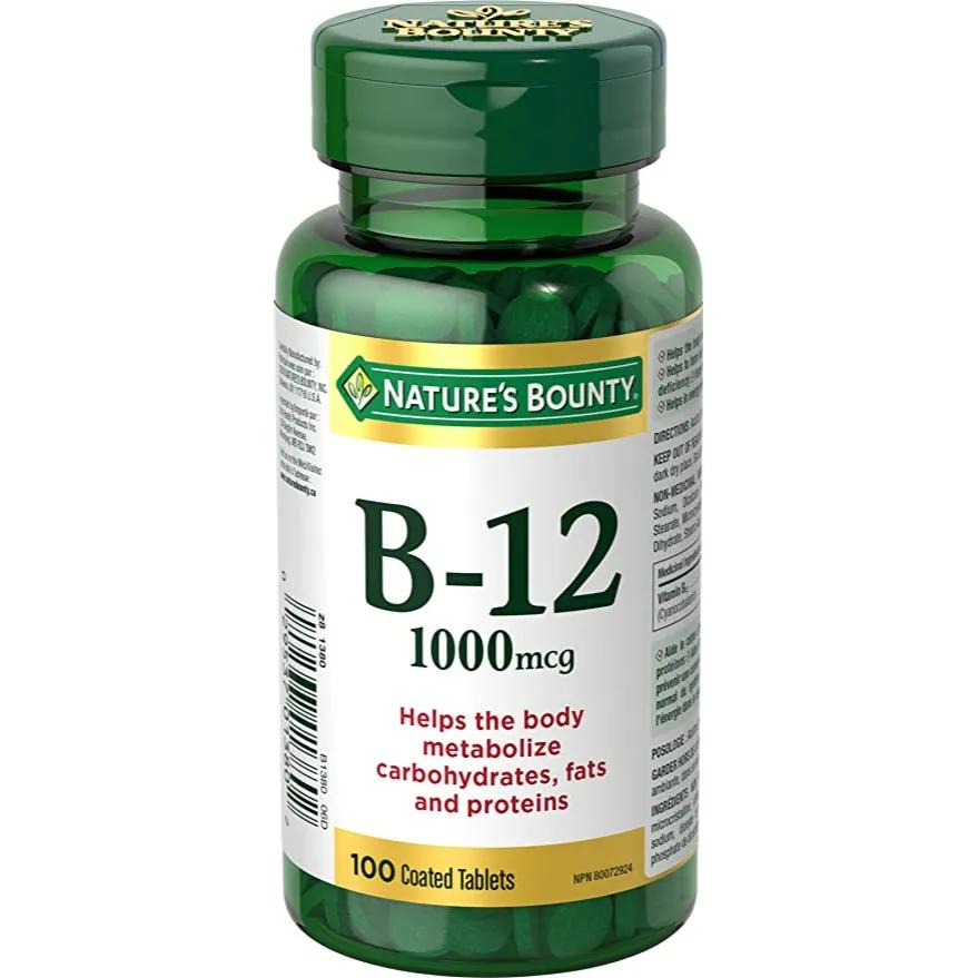 Natures Bounty B 12 1000mcg 100 Tabs