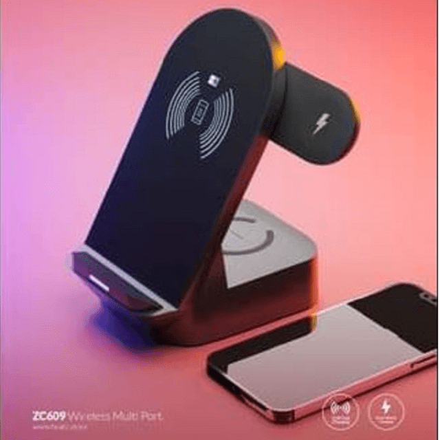 Heatz More Faster Multi Port High Quality Wireless Charging Stand 15w. ZC609