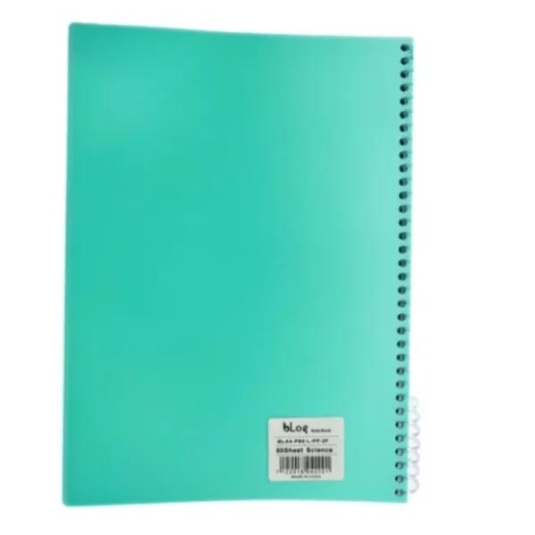 Blog University Ruled Notebook A4 Size 150 Sheets Turquoise Green Colour - 605