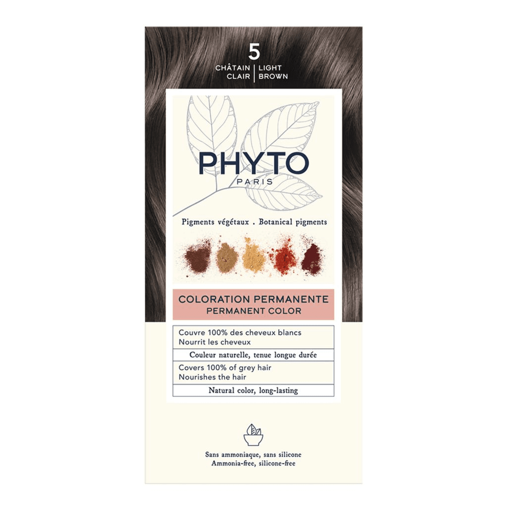 Phyto Permanent Natural Hair Color No:5 Light Brown