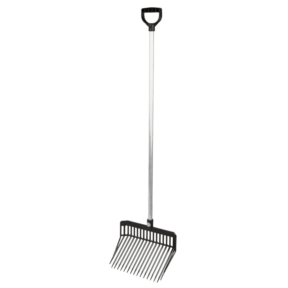 Manure Fork Black With D Handle Metal