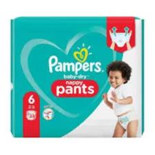 Pampers Baby Dry Pants Size Six 33 Diapers