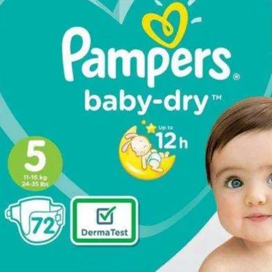 Pampers Baby Dry Size Five 72 Pieces