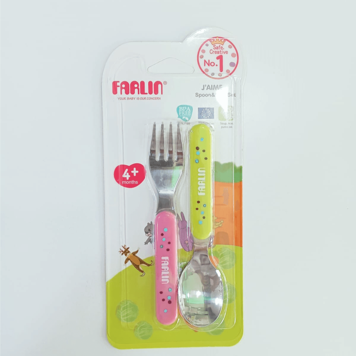 Farlin Baby Spoon & Fork Set