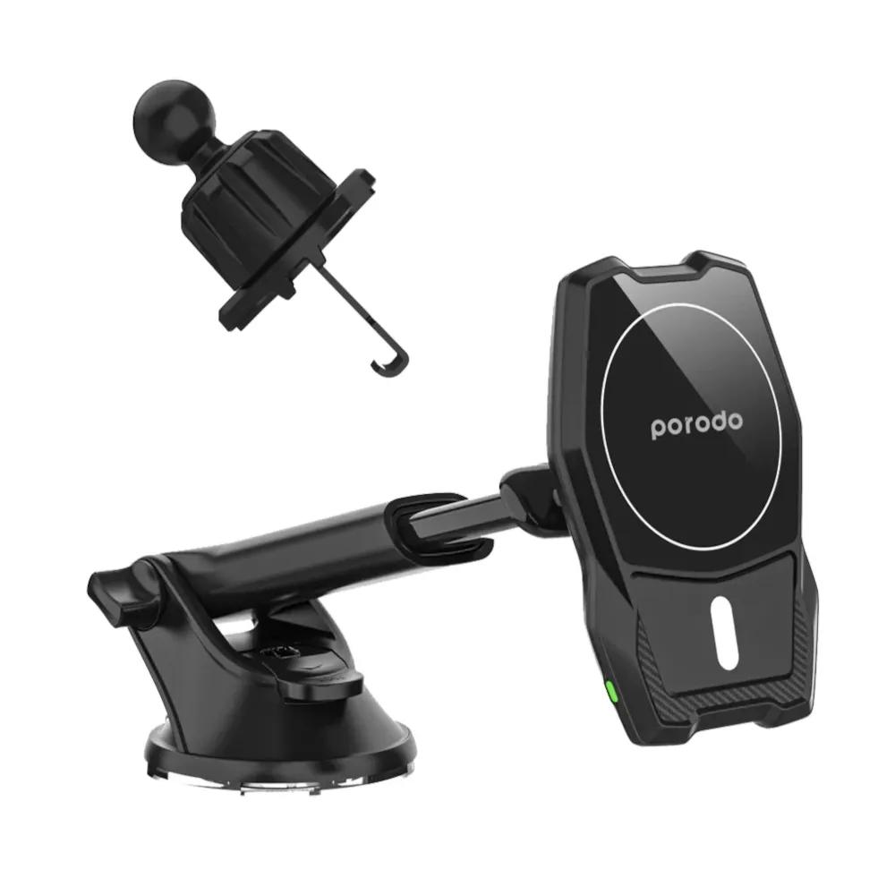 Porodo Magsafe Car Mount With Air-vent And Extension Stand