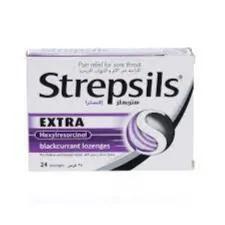 Strepsils Extra Blackcurrant 24's