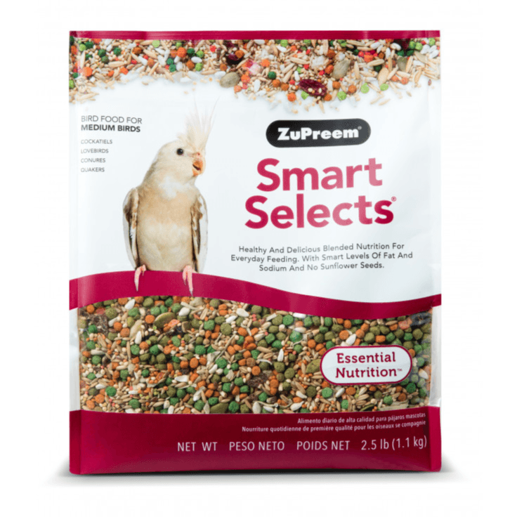 Smart Selects Cockatiels  Medium Birds(Lovebirds-Conures-Cockatiels-Quakers) 2.5lb