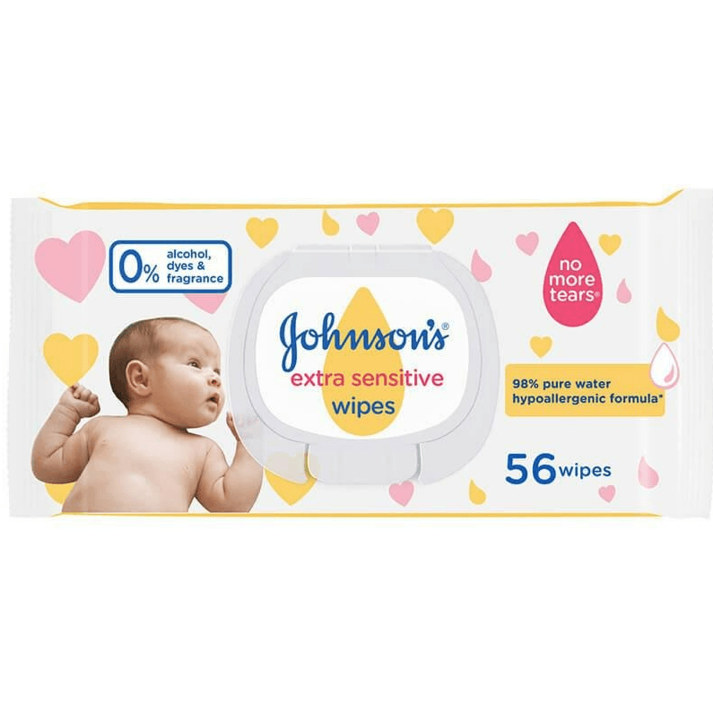 Johnson Baby Extra Senstive Wipes 72 Pieces