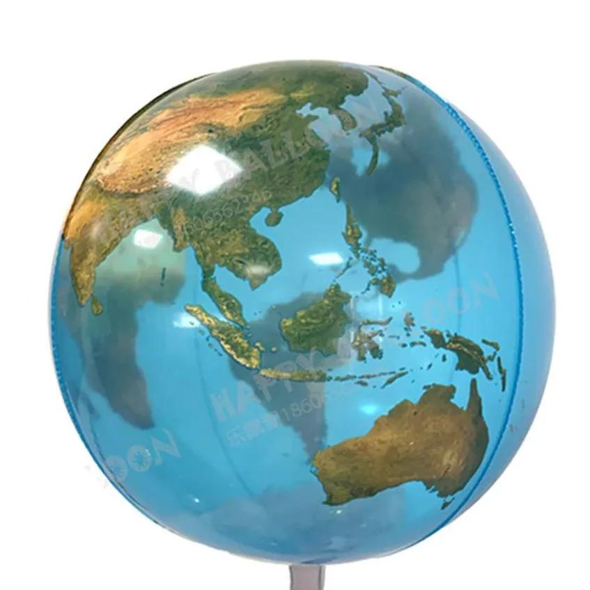 4D Earth Helium Transparent Balloon