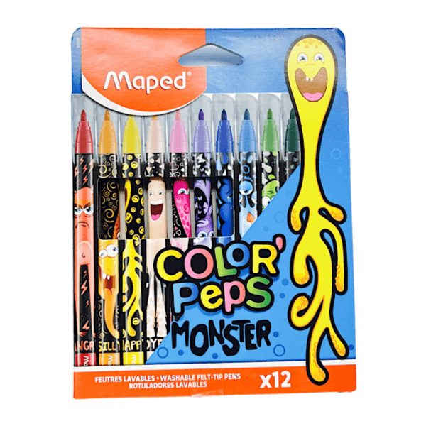 Maped 12 Water Color Peps Monster - 8070