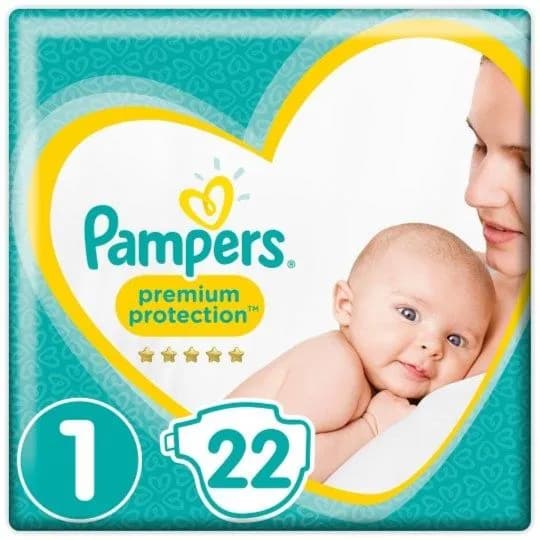 Pampers Premium Protection No1 22 Diapers