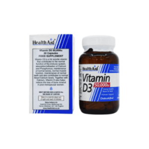 Health Aid Vitamin D3 50,000 iu 30 Capsules