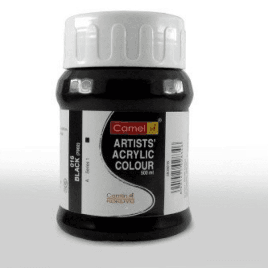 Camel Artists Acrylic Color Black  500ml