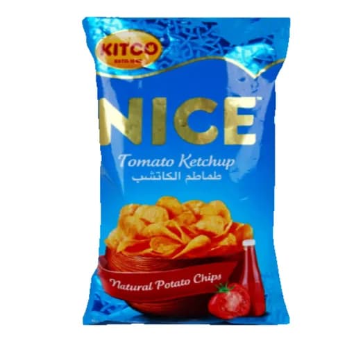 Kitco Nice Natural Potato Chips Tomato Ketchup 80g