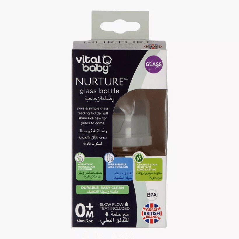 Vital Baby Nurture Glass Bottle 2 oz (60 ml)