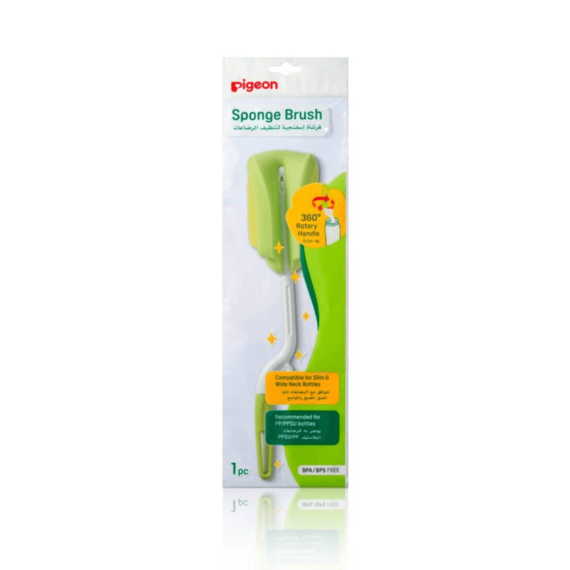 Pigeon Sponge Rotary Brush For Slim & Wide Neck Bottle Ref-79279 1 Piece