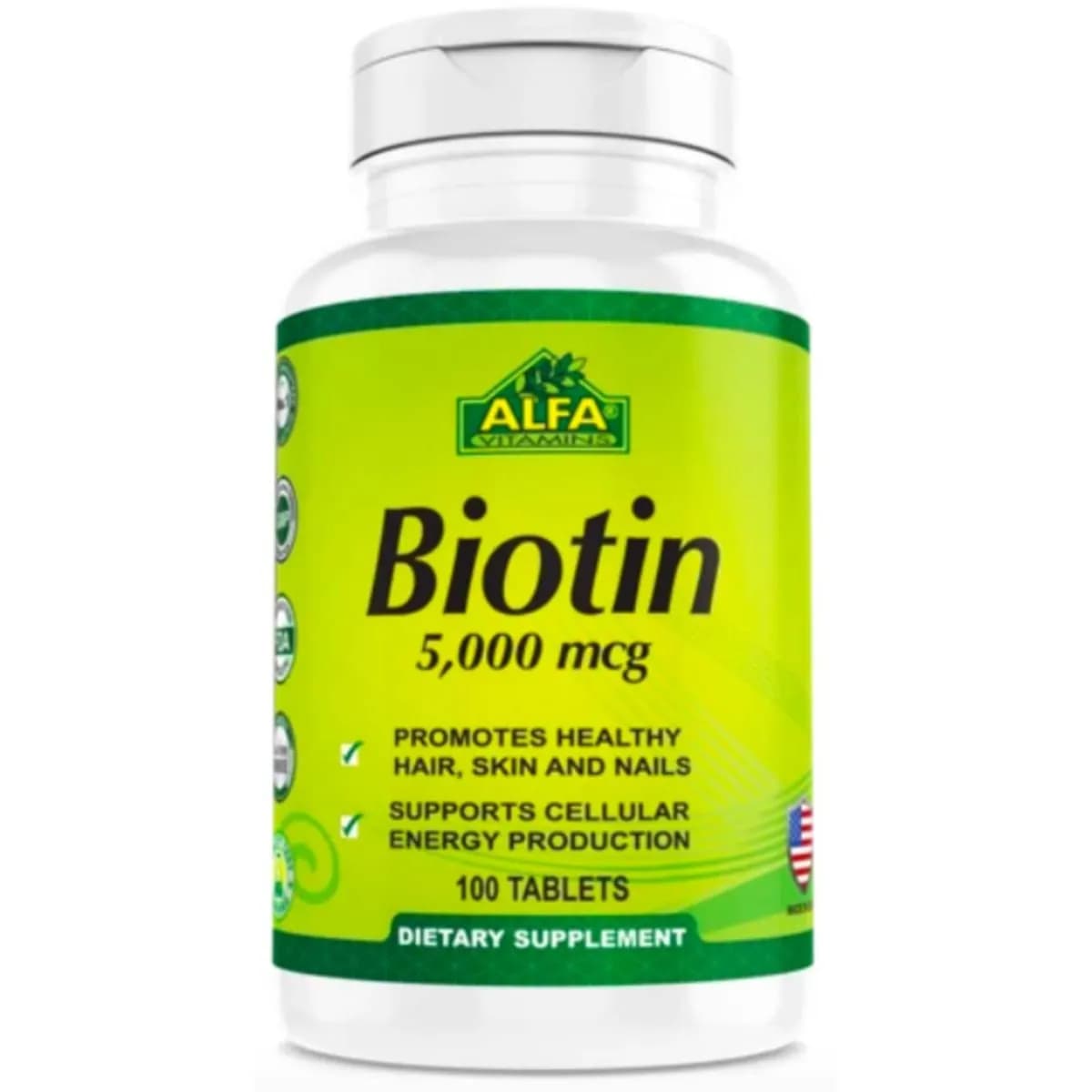 Alfa Biotin 5000Mcg 100's