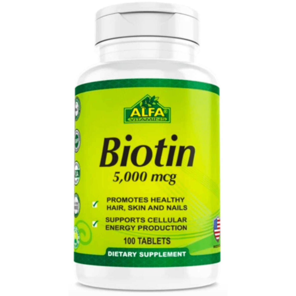 Alfa Biotin 5000Mcg 100's