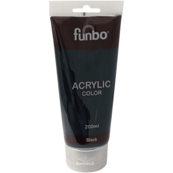 Acrylic Paint Black 200ml