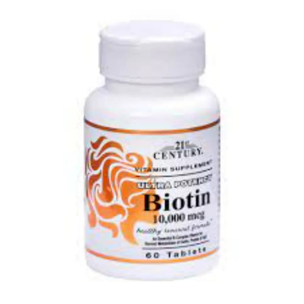 21st Century Biotin 10,000mcg Tab 60's