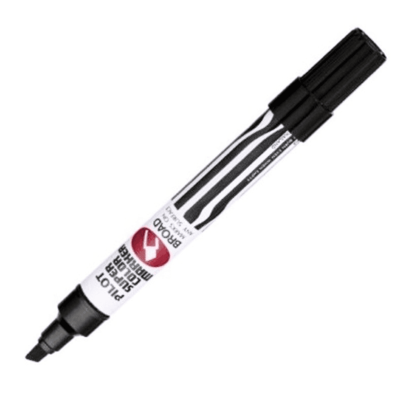 Pilot Super Black Color Marker Broad