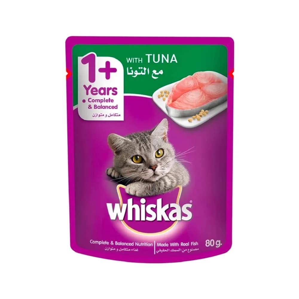 Whiskas 1+years With Tuna 80gm