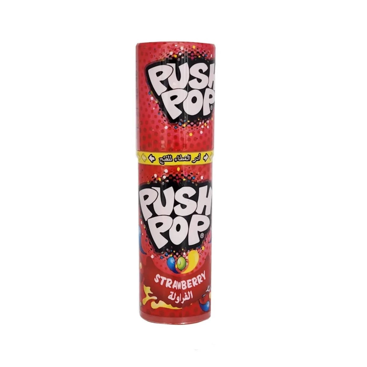 Bazooka Push Pop Black Currant & Strawberry Candy 15g