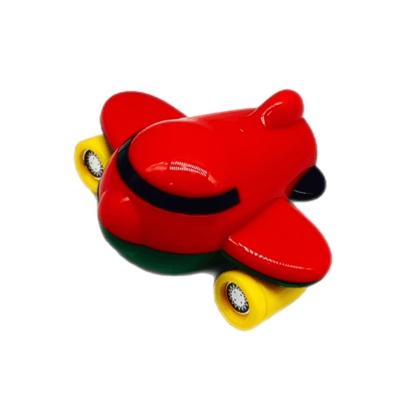 Tiko Cute Mini Aeroplane Look Pencil Sharpener Red Green Colour - 11847